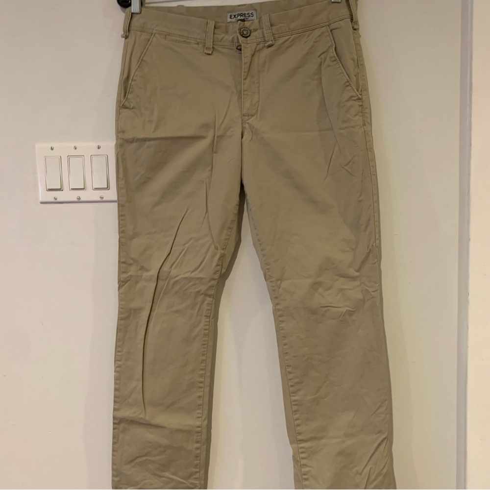 Express Photographer Tan Pants Mens 30 waist 30 inseam